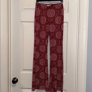 Flare cotton pants
